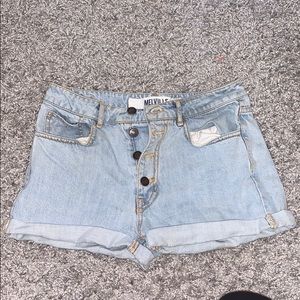 Brandy Melville High Waisted Jean Shorts